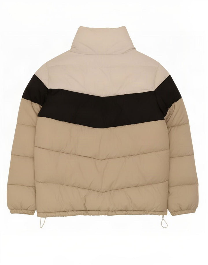 Мужская стеганая куртка Columbia UK 42 XL, бежевый полиэстер с цветными блоками
