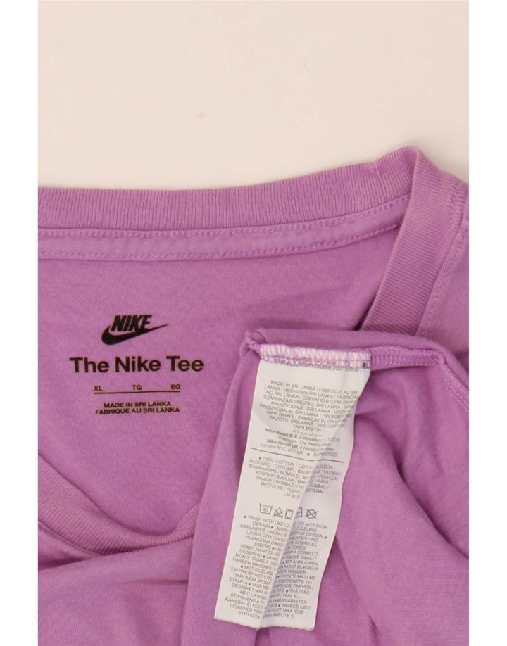 Мужская футболка Nike Top XL, фиолетовый хлопок