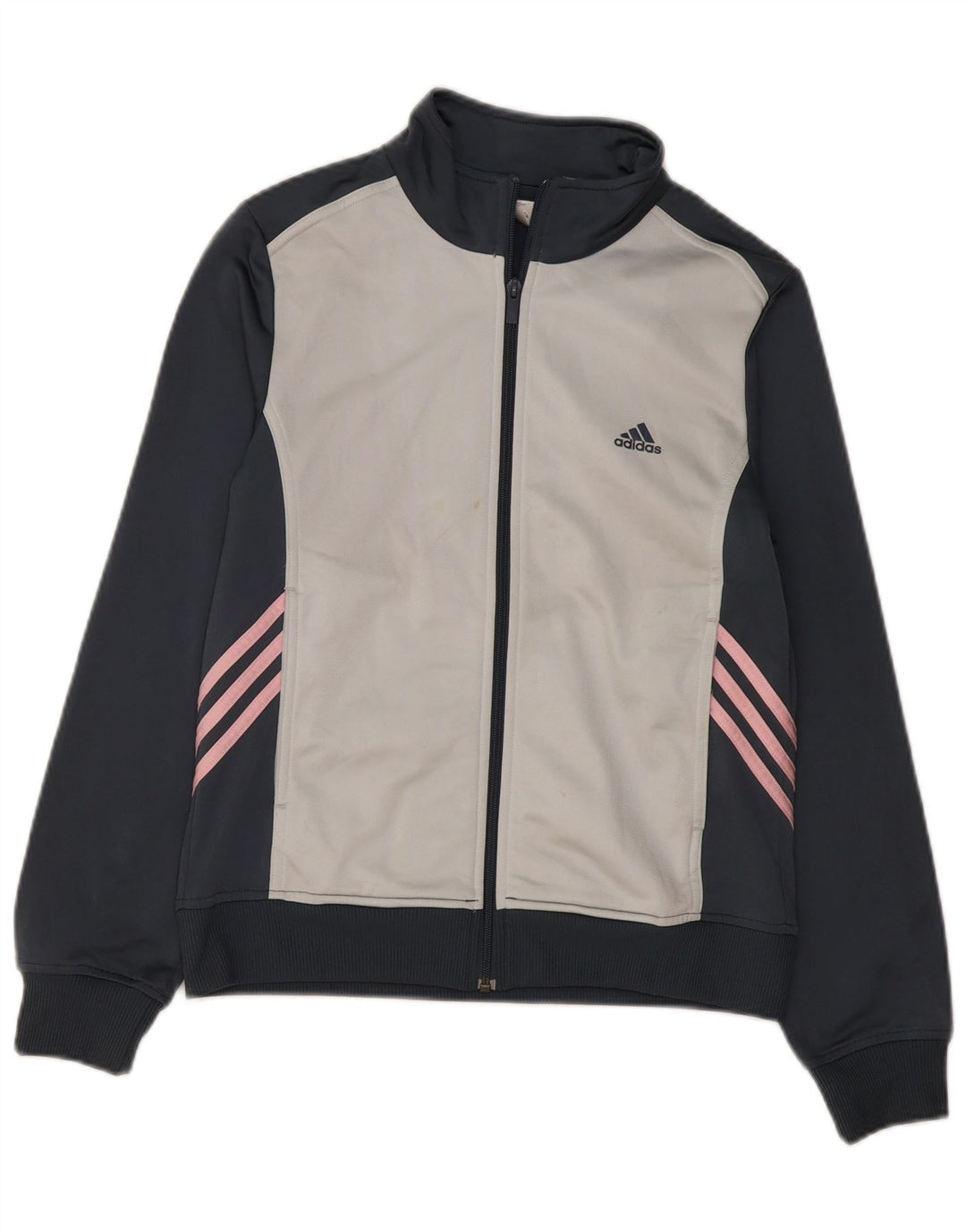 Женский спортивный костюм Adidas Top Jacket UK 16, большой темно-синий с цветными блоками
