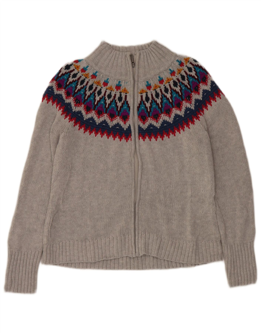 Женский кардиган CHAPS UK 18 XL, серый хлопок Fair Isle