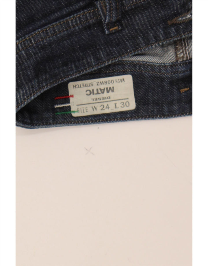 DIESEL Womens Matic Slim Jeans W24 L30 Navy Blue Cotton Vintage Diesel and Second-Hand Diesel from Messina Hembry 