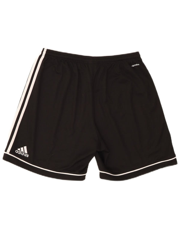 Мужские спортивные шорты Adidas Climalite, большие черные из полиэстера