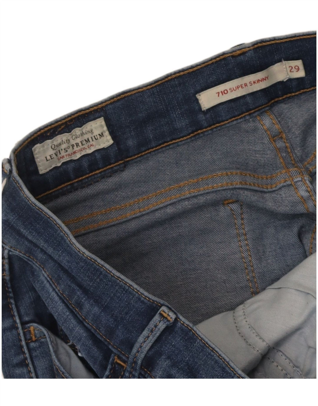 Женские джинсы Levi's 710 Super Skinny W29 L29 синие