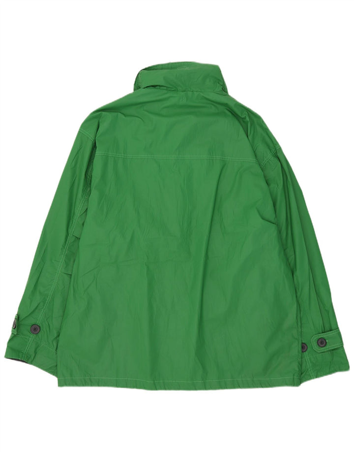 Винтажная мужская куртка с капюшоном UK 42 XL, зеленый полиэстер
