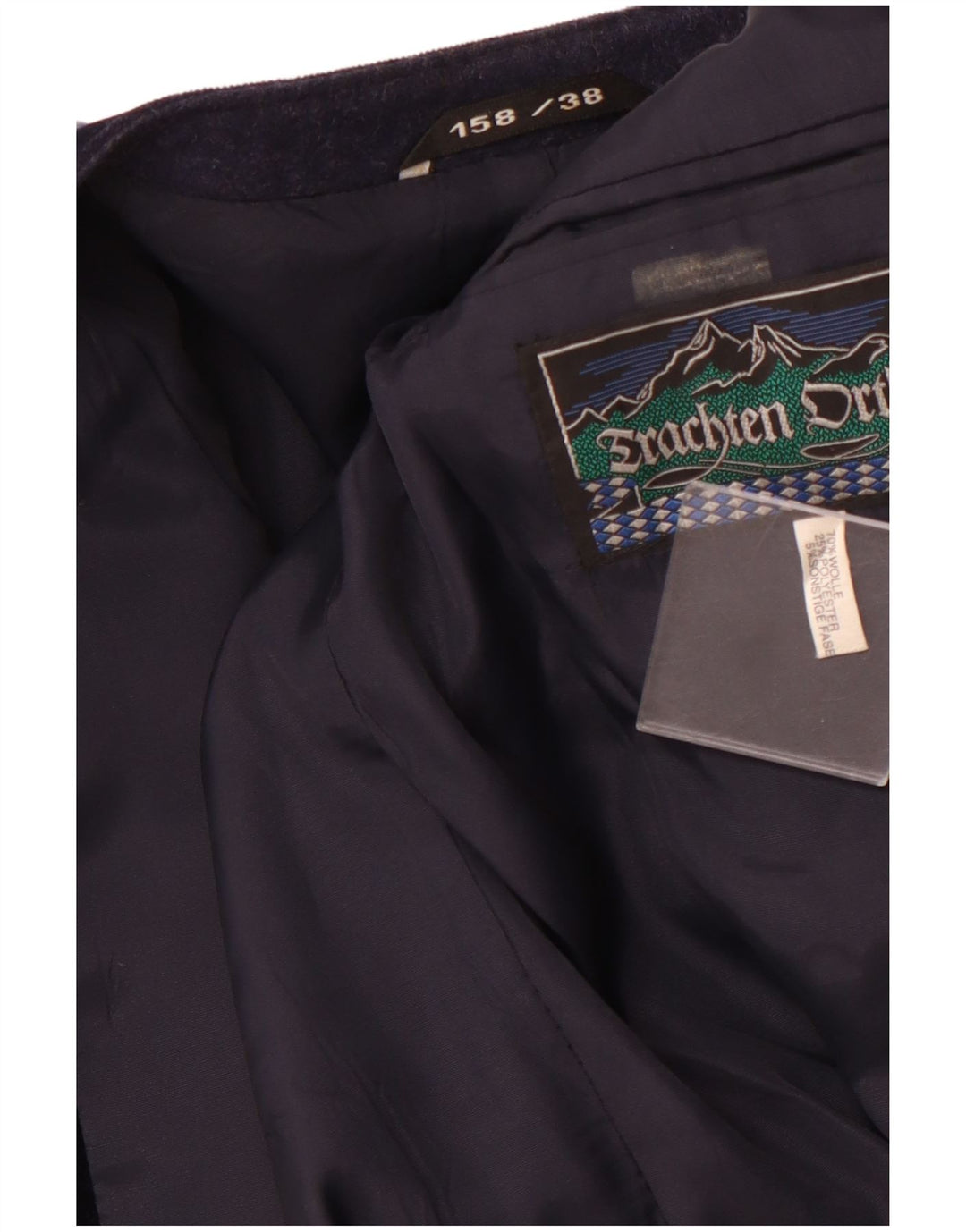 Пиджак женский VINTAGE IT 38 XS Темно-синий с цветными блоками