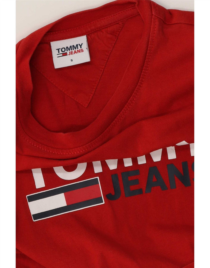 Мужская футболка с рисунком Tommy Hilfiger, маленький красный