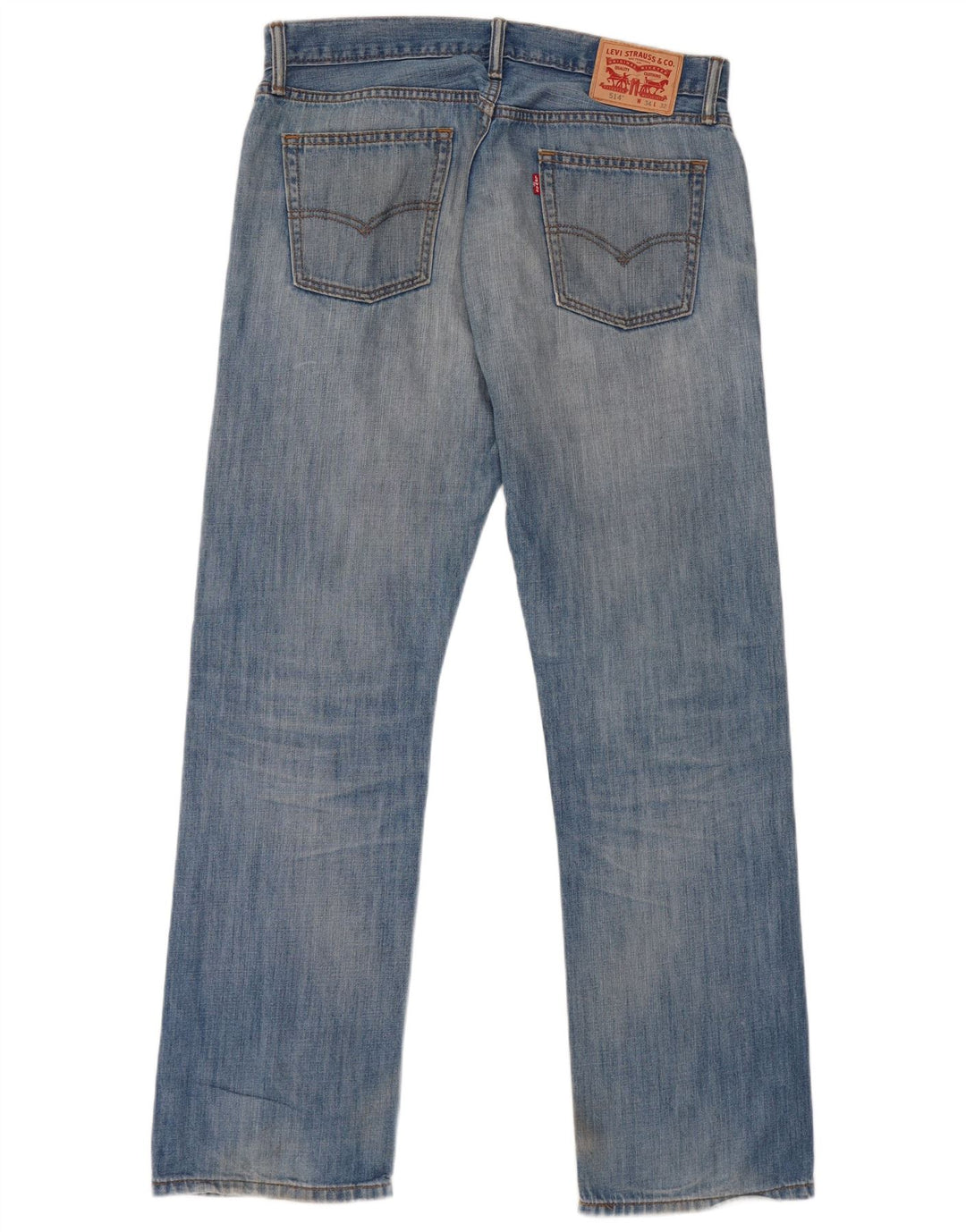 Мужские прямые джинсы LEVI'S 514 W34 L32 синие, хлопок