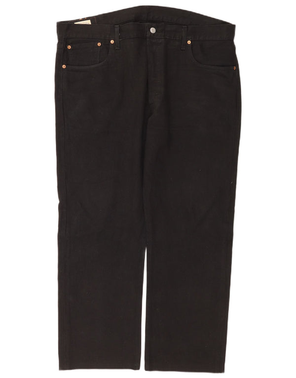 Мужские прямые джинсы Levi's 501 W40 L28, черный хлопок