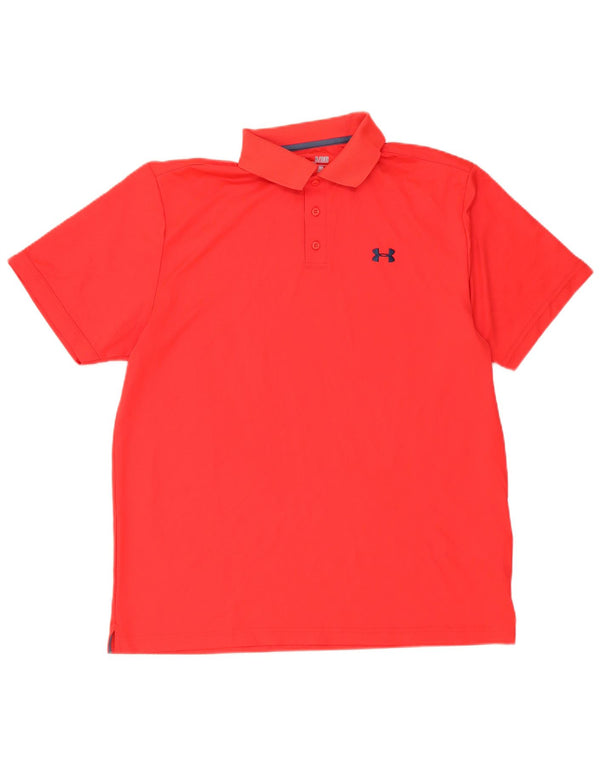 Мужская рубашка-поло Under Armour Heat Gear XL, красный полиэстер