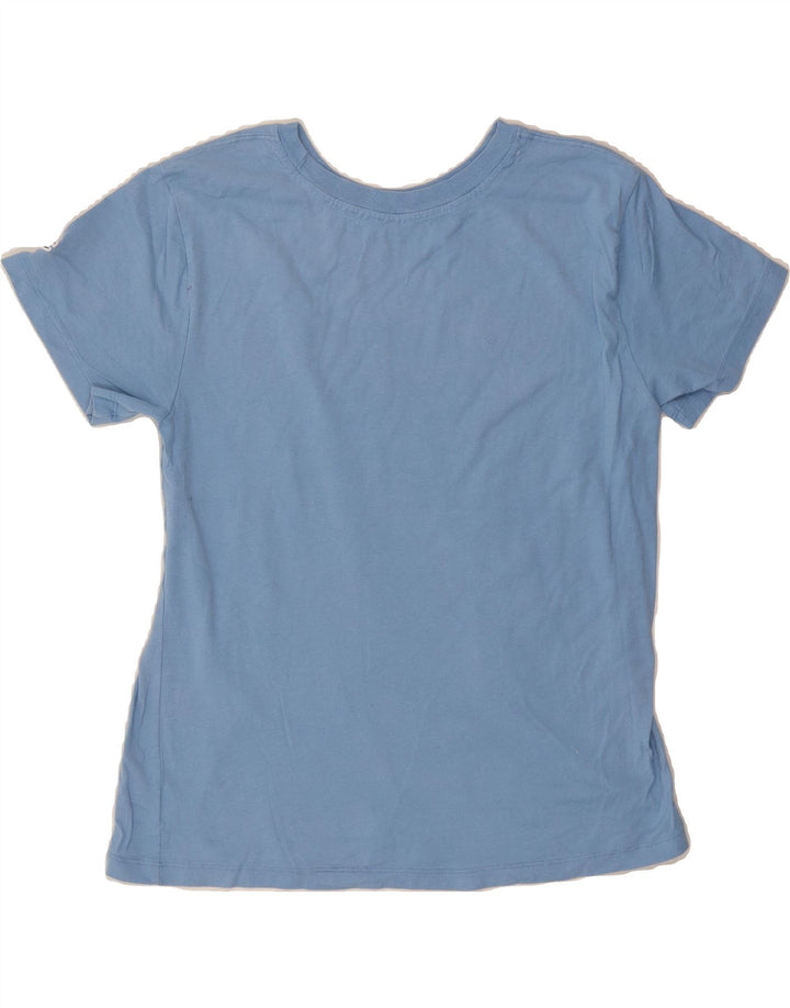 CHAMPION Womens Graphic T-Shirt Top UK 10 Small Blue Polyester Vintage Champion and Second-Hand Champion from Messina Hembry 