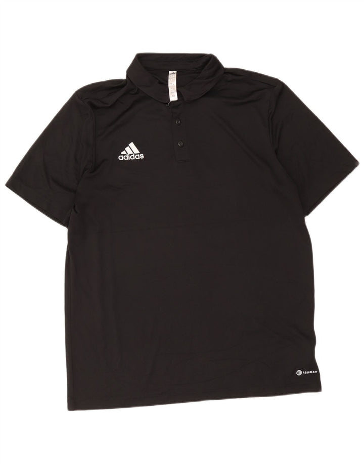 Мужская рубашка поло Adidas Aeroready, большая черная, полиэстер