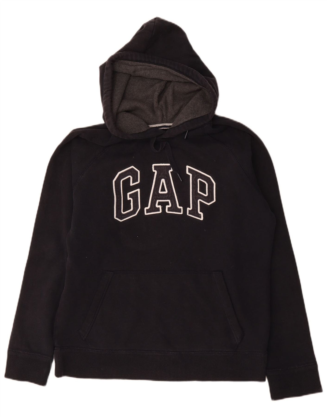 Мужской джемпер с капюшоном Gap, черный, хлопковый, среднего размера