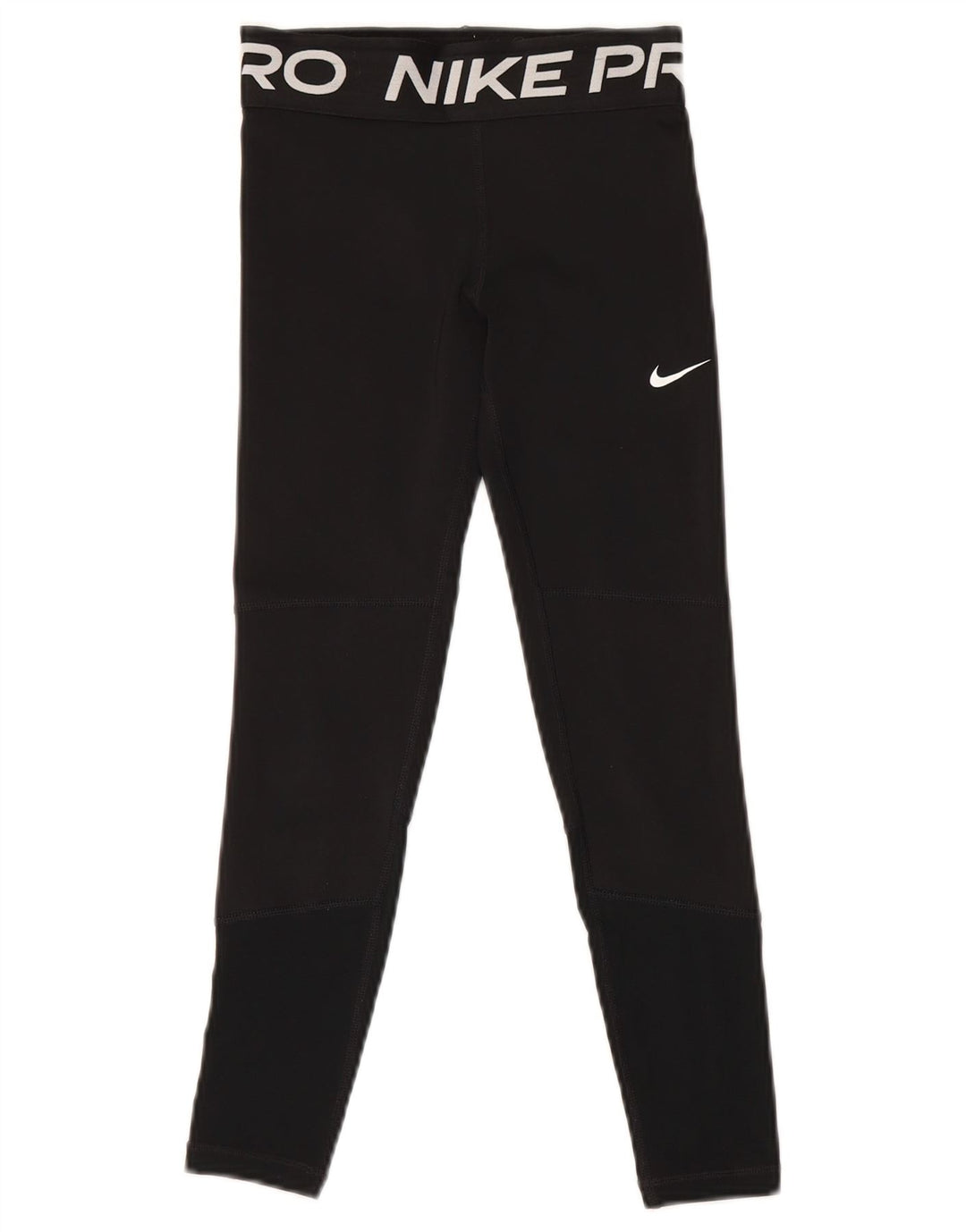 Леггинсы с рисунком Nike Dri Fit для девочек, 9–10 лет, маленькие черные, полиэстер