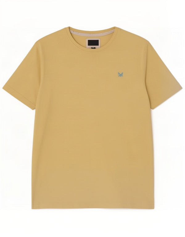 Crew Clothing Мужская футболка Top Большой желтый хлопок