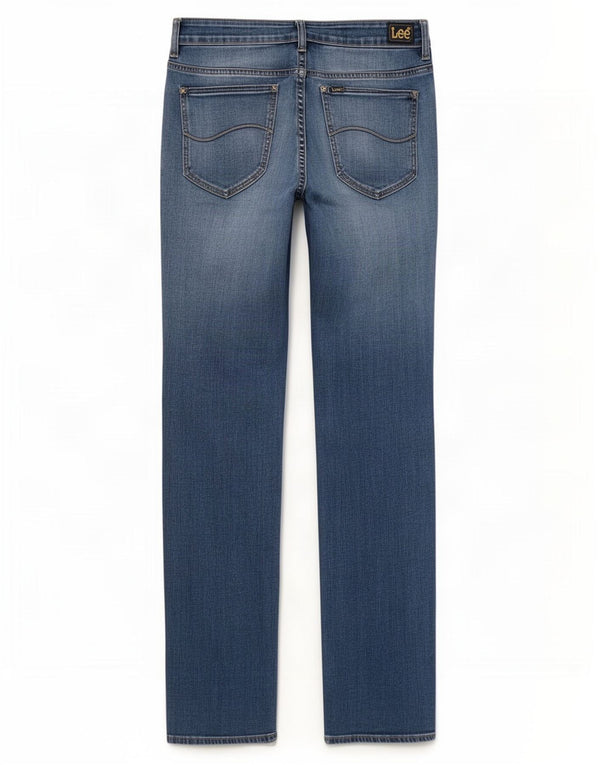 Женские джинсы Lee Bootcut US 13, большие размеры W32 L33, синий хлопок