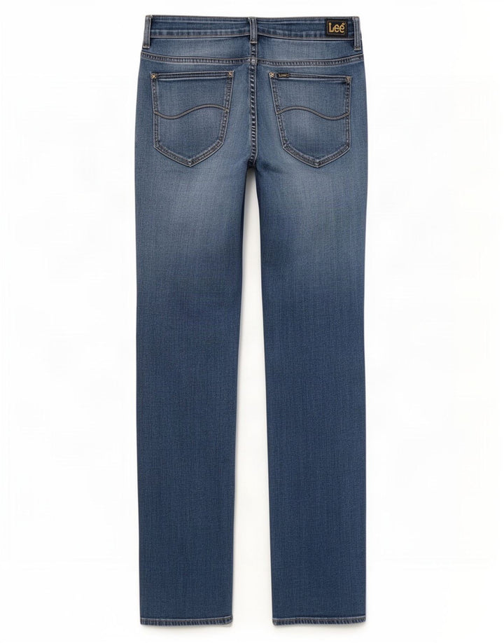 Женские джинсы Lee Bootcut US 13, большие размеры W32 L33, синий хлопок