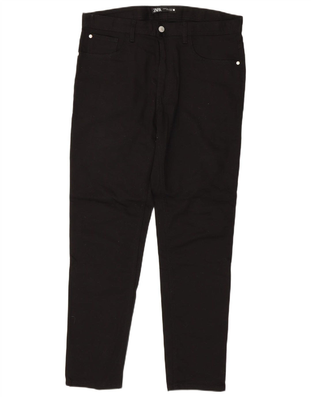 ZARA Mens Slim Jeans EU 42 Large W32 L30 Black Cotton
