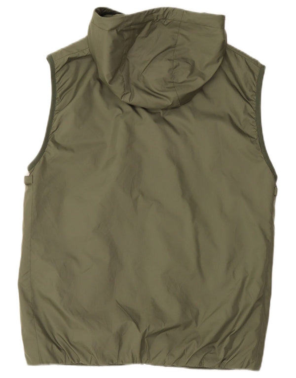 Мужской жилет с капюшоном Lacoste, размер 46 XS, зеленый полиэстер
