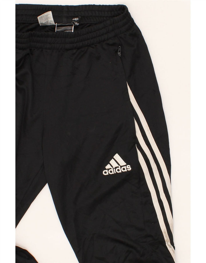 ADIDAS Womens Climalite Tracksuit Trousers UK 8 Small  Black Polyester Vintage Adidas and Second-Hand Adidas from Messina Hembry 