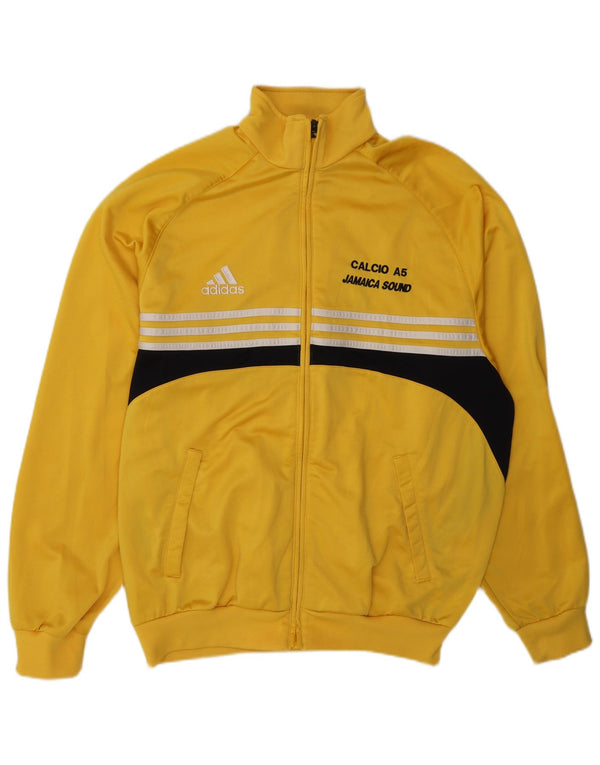 Мужской спортивный костюм Adidas с графическим рисунком, Великобритания, 44/46, большой желтый, цветной блок