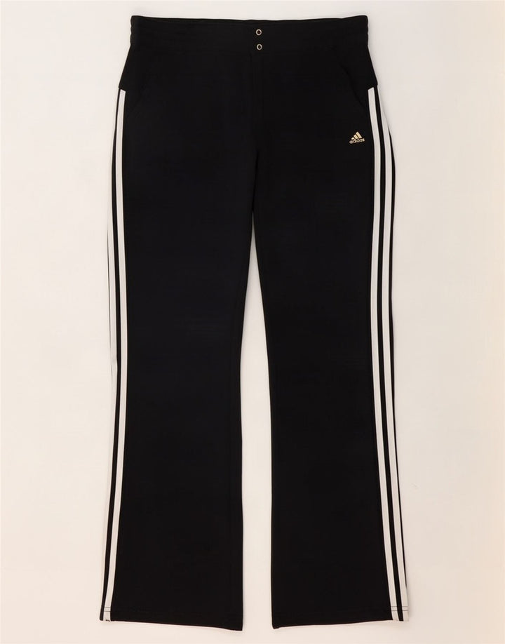 Женские брюки Adidas UK 16, большие W36 L30, черные, полиэстер