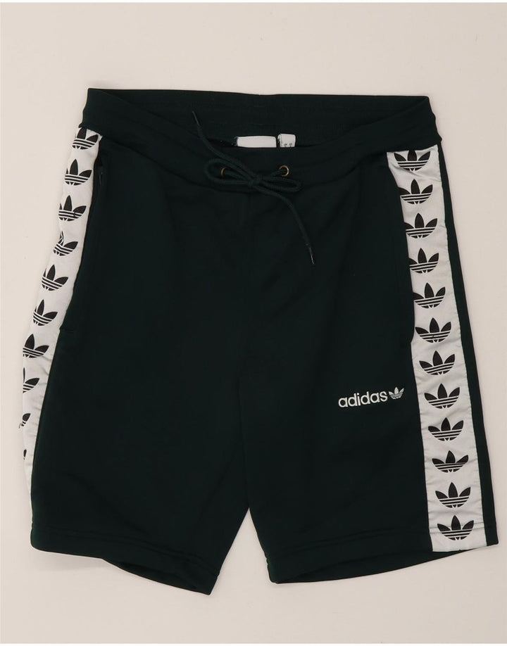 Мужские спортивные шорты Adidas с графическим рисунком, маленькие зеленые, полиэстер с цветными блоками