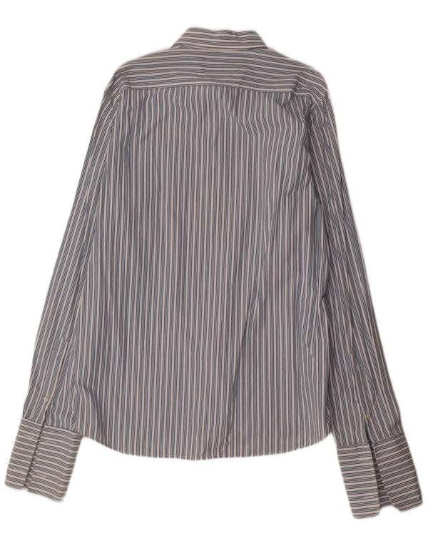 Мужская деловая рубашка Jack Wills XL из хлопка в синюю полоску