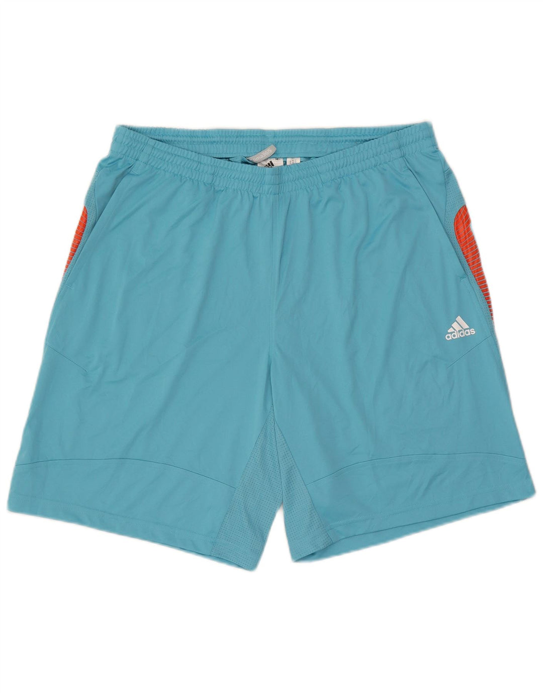 Мужские спортивные шорты Adidas Climacool XL синие из полиэстера с цветными блоками