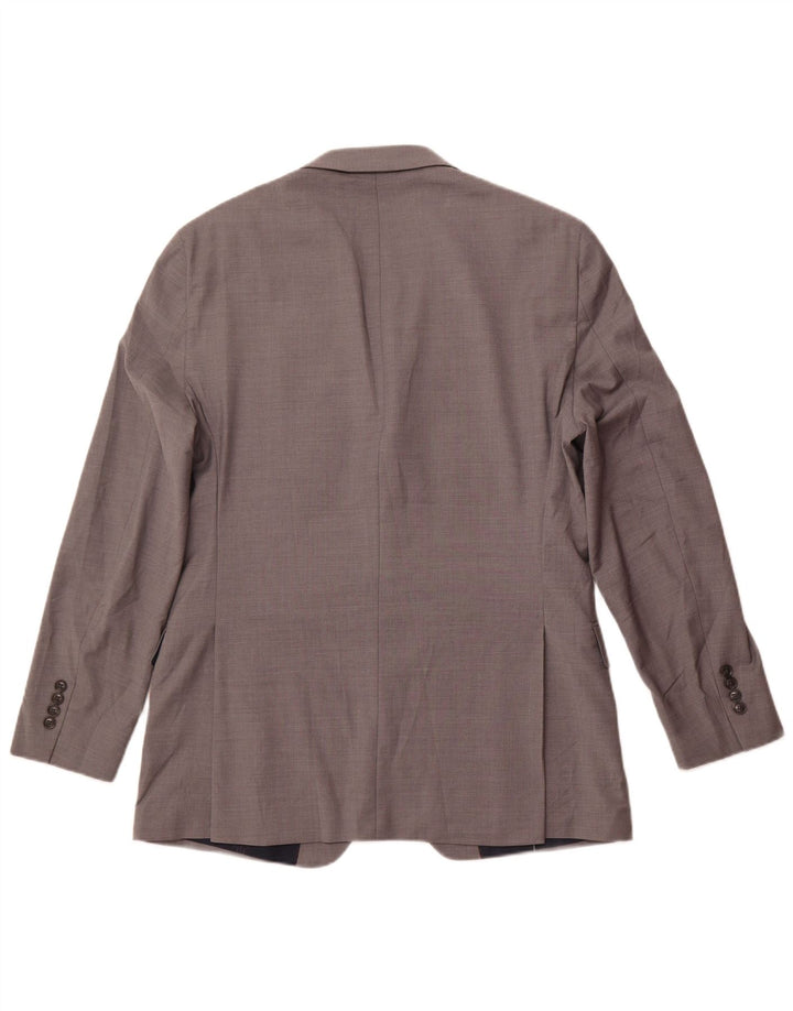 Tommy Hilfiger Мужской удлиненный пиджак на 2 пуговицах EU 42 XL Серый шерстяной пиджак