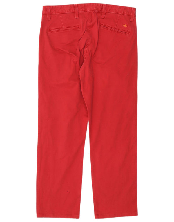 Мужские прямые брюки-чиносы DOCKERS W34 L27 бордовые