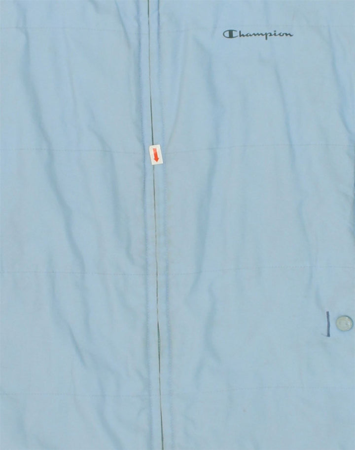 CHAMPION Girls Windbreaker Coat 7-8 Years Blue Polyester | Vintage Champion | Thrift | Second-Hand Champion | Used Clothing | Messina Hembry 