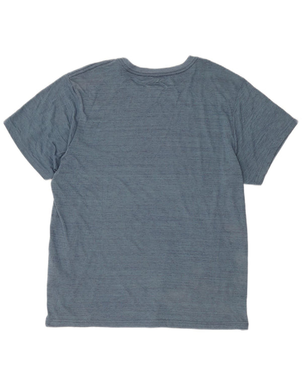 Мужская футболка с рисунком Hurley Top XL, синяя, полиэстер