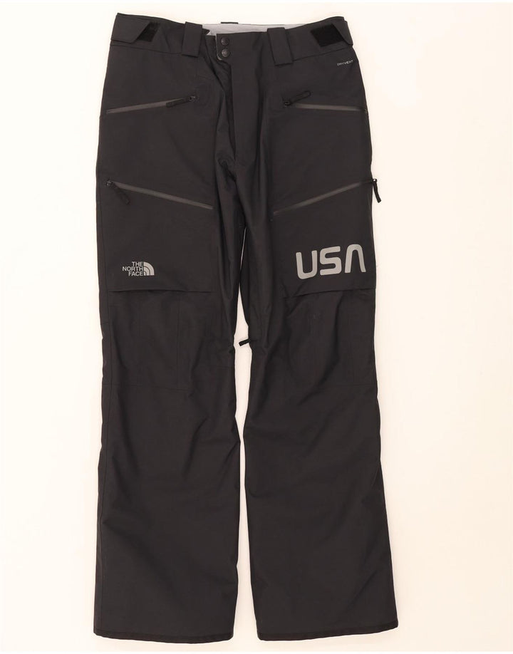 Мужские лыжные брюки The North Face USA с графическим рисунком, средний черный нейлон