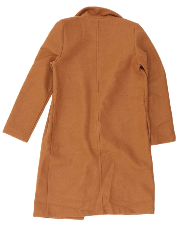 Женское пальто Zara UK 10, маленькое бежевое полиэстер