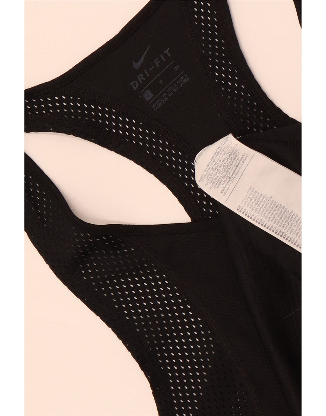 Женский жилет Nike Dri Fit Top UK 10, маленький черный полиэстер