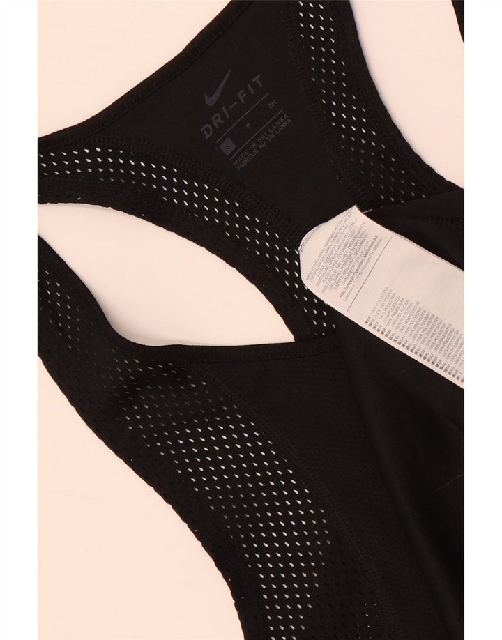 Женский жилет Nike Dri Fit Top UK 10, маленький черный полиэстер