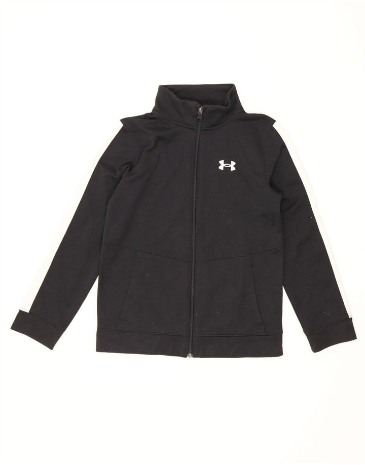 Спортивный костюм Under Armour для мальчиков, верхняя куртка, 9–10 лет, средний черный, с цветными блоками