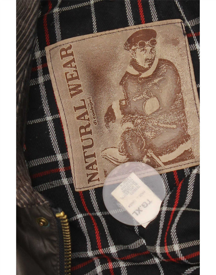 Мужская куртка Conbipel из вощеного хлопка UK 42 XL Хаки Полиэстер