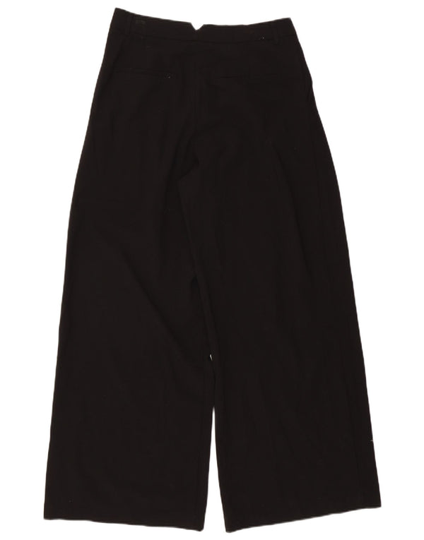 Женские повседневные брюки с завышенной талией Zara, средние W28 L29, черные