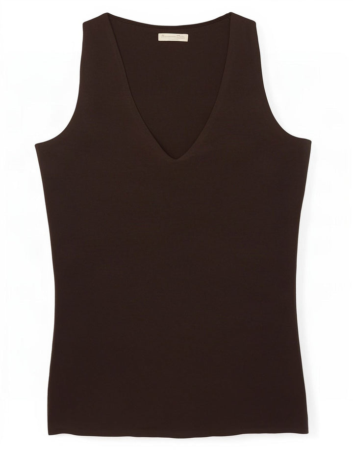 Женский жилет Massimo Dutti Top UK 8, маленький коричневый