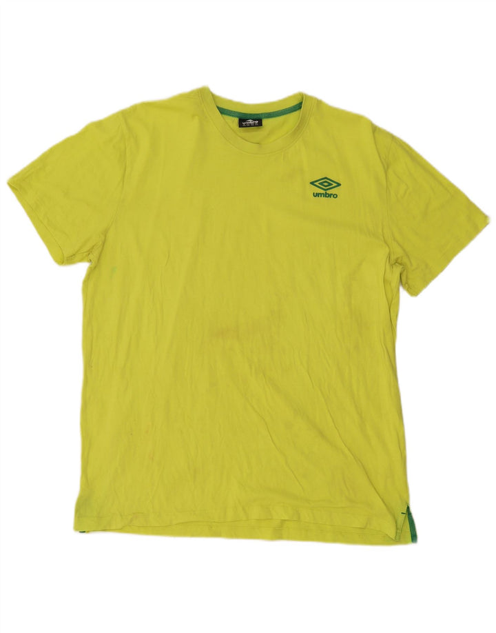 Мужская футболка Umbro Top 2XL Желтый хлопок