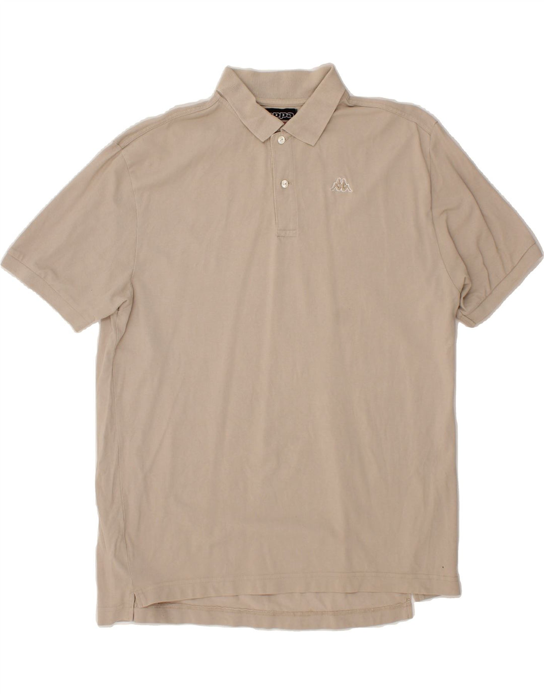 KAPPA Mens Polo Shirt 2XL Beige Cotton Vintage Kappa and Second-Hand Kappa from Messina Hembry 