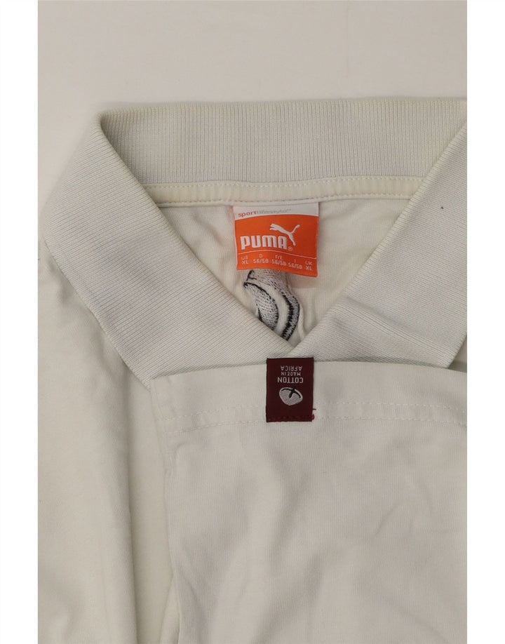 Мужская рубашка-поло Puma XL, белый хлопок