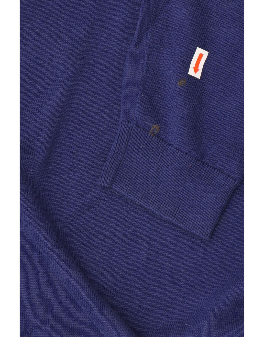 REISS Мужской джемпер с v-образным вырезом, большой синий хлопковый свитер