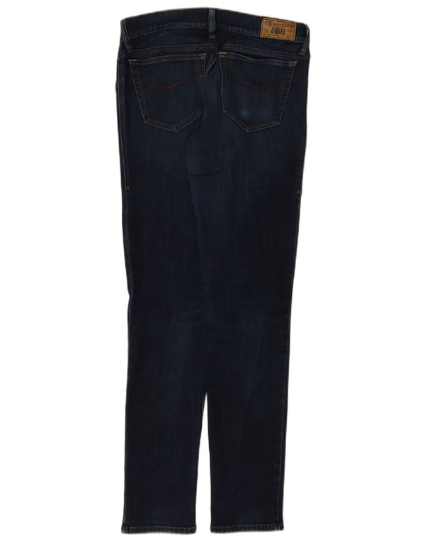 Женские джинсы скинни с низкой талией Diesel Getlegg W29 L32, темно-синие