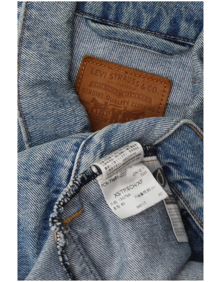 Мужская джинсовая куртка Levi's UK 34 XS Синяя, хлопок