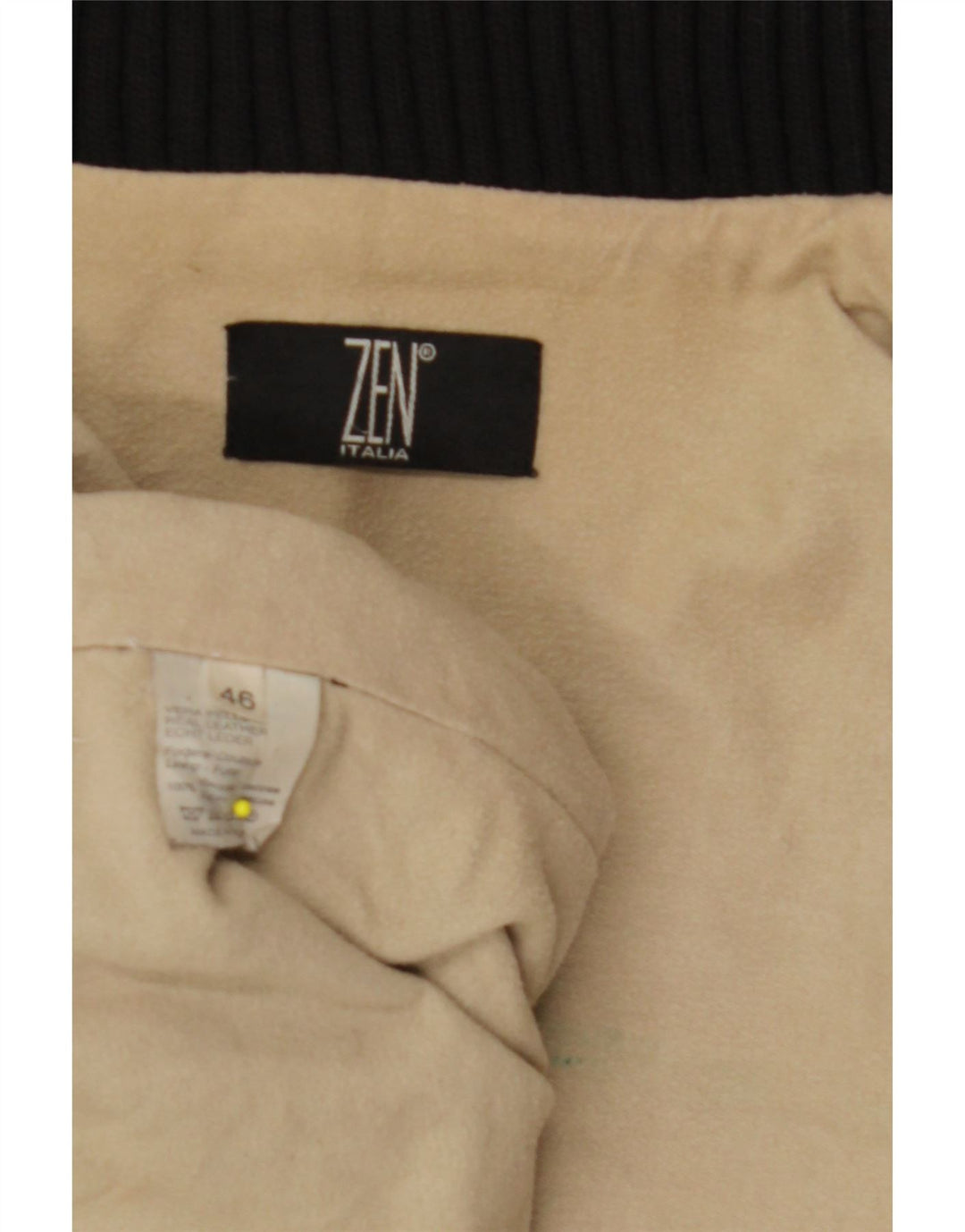 Женская кожаная куртка ZEN IT 46 Большая черная кожа