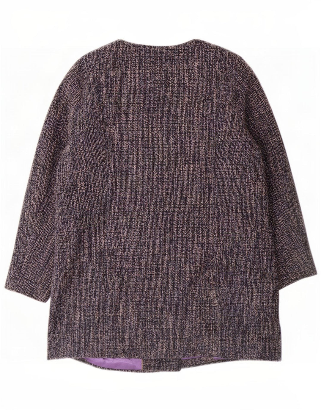 Женское классическое пальто Marks & Spencer UK 18 XL синего цвета с крапинками из полиэстера