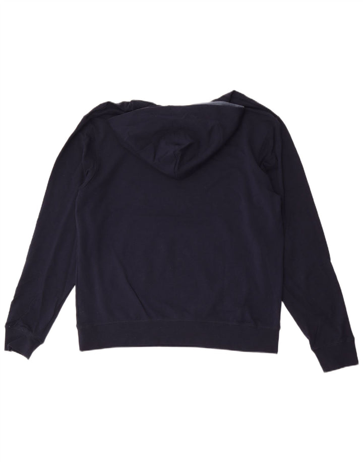 Мужской джемпер с капюшоном Marks & Spencer Autograph, большой темно-синий