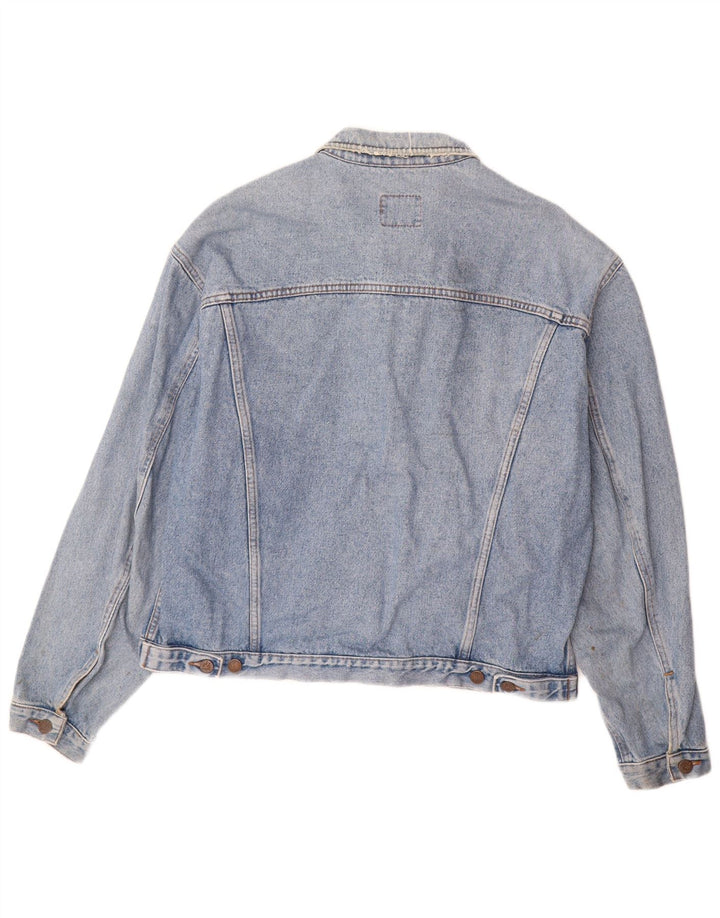 BENETTON Мужская джинсовая куртка IT 52 XL Синяя Хлопок